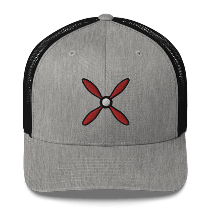 Aviation hat Prop and Piston #2 Five Trucker Cap Embroidered