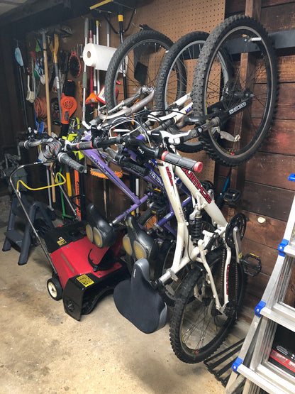 Blackstone Bike Storage Rack | 4 Bikes | Black