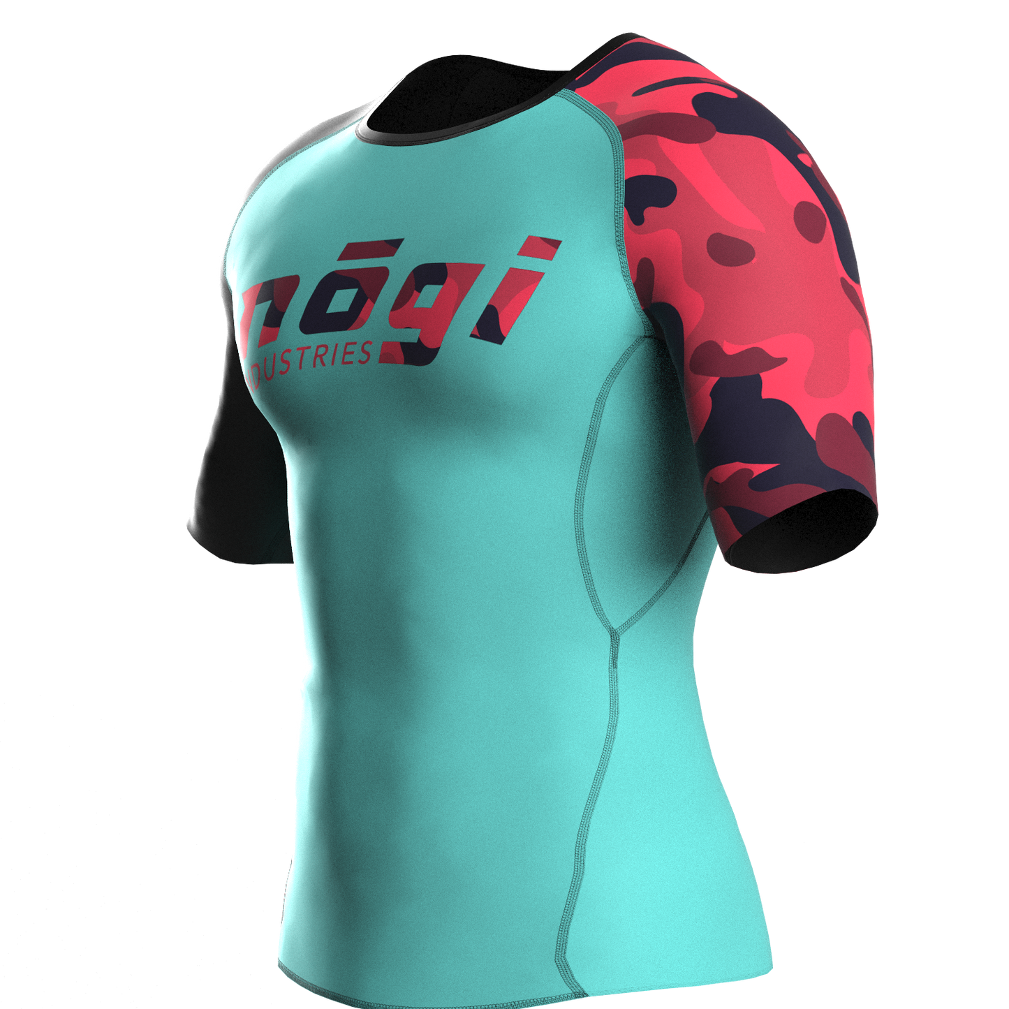 Recall Camo Short Sleeve Rash Guard