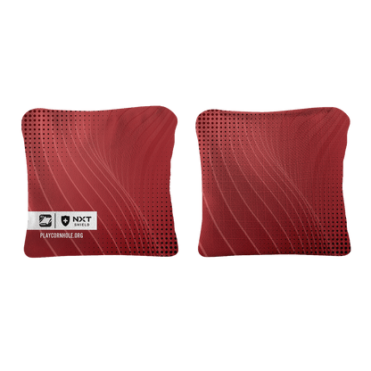 Red NXT Shield Cornhole Bags