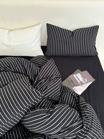 Refreshing Stripe Bedding Set / Yellow