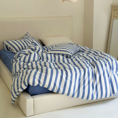 Refreshing Stripe Bedding Set / Yellow