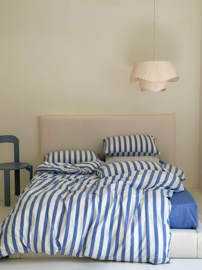 Refreshing Stripe Duvet Cover / Mint Green