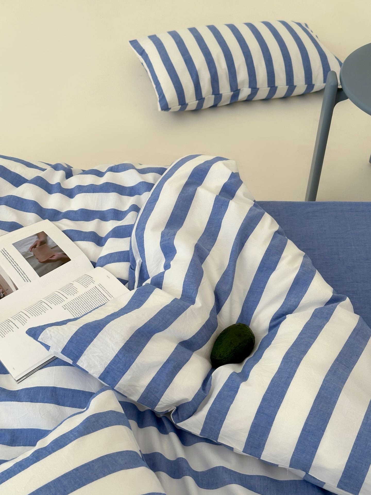 Refreshing Stripe Duvet Cover / Yellow