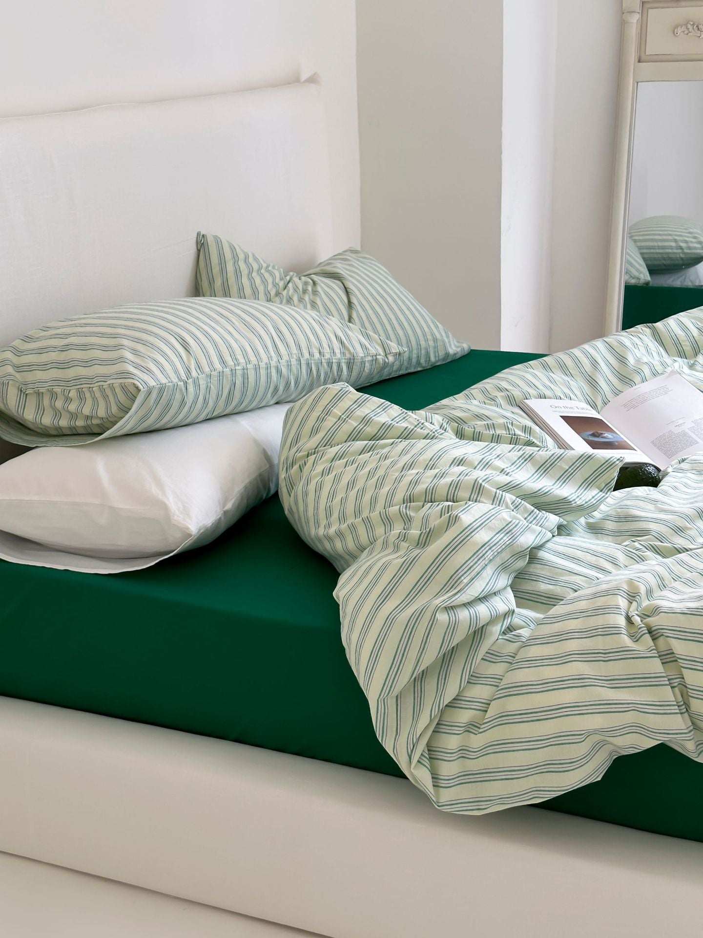Refreshing Stripe Duvet Cover / Yellow