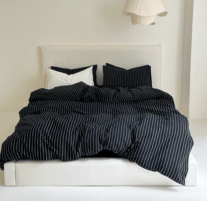 Refreshing Stripe Pillowcases / Forest Green