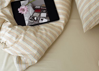 Refreshing Stripe Pillowcases / Yellow