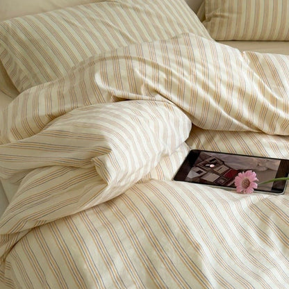 Refreshing Stripe Pillowcases / Yellow
