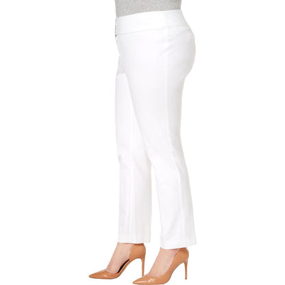 Alfani Womens Slim Straight Leg Tummy Control Dress Pants