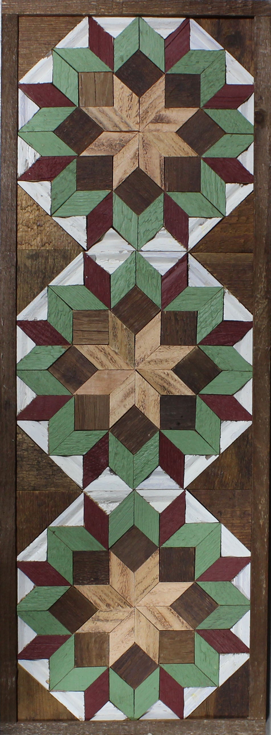 Amish Handmade Barn Quilt - Banner (10.5 in x 30 in)