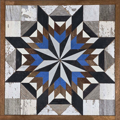 Amish Handmade Barn Quilt - Square (20.75 in x 20.75 in x 1 in)