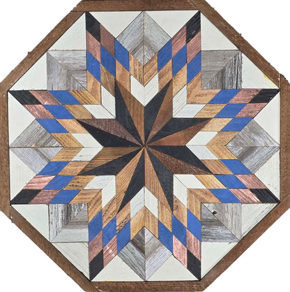 Amish Handmade Barn Quilt - Octagon (20.75 in x 20.75 in x 1 in)