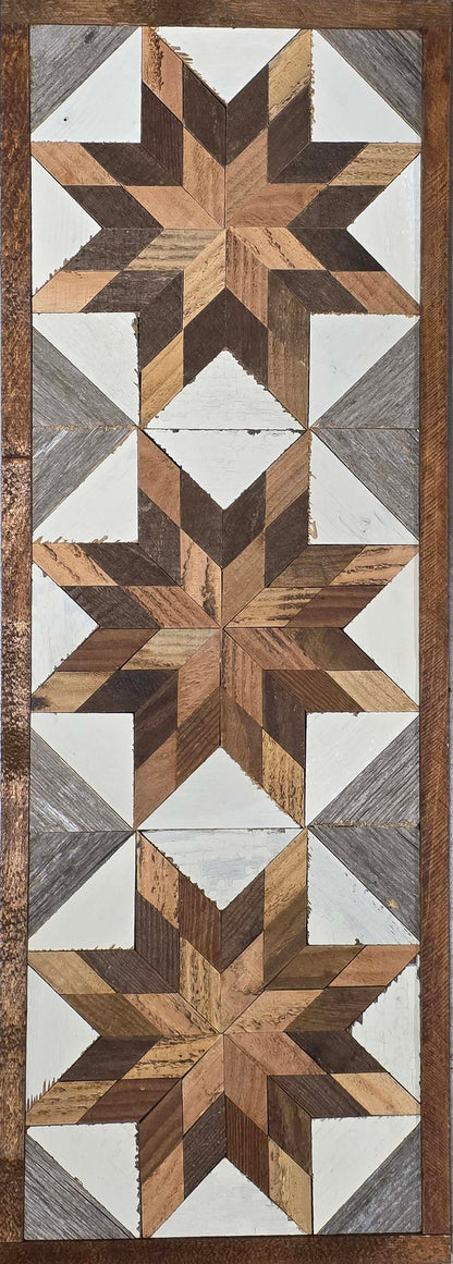 Amish Handmade Barn Quilt - Banner (10.5 in x 30 in)