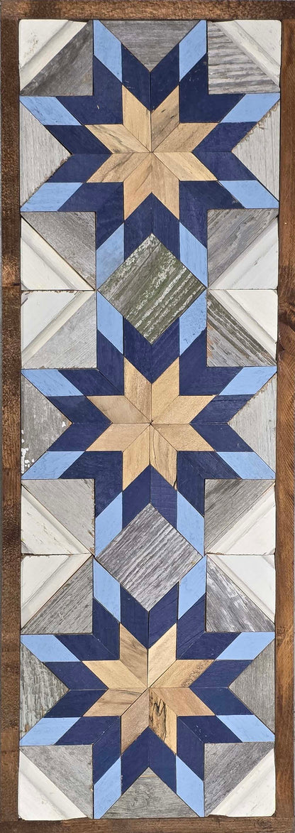 Amish Handmade Barn Quilt - Banner (10.5 in x 30 in)