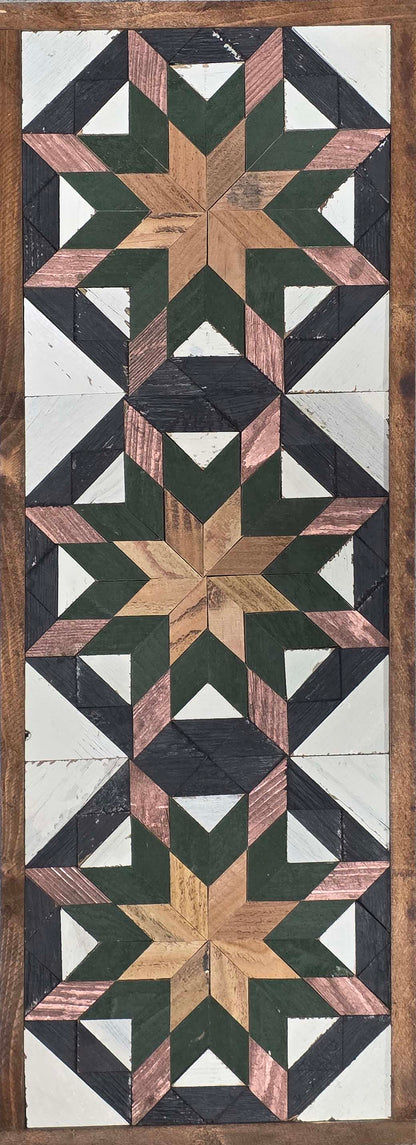 Amish Handmade Barn Quilt - Banner (10.5 in x 30 in)