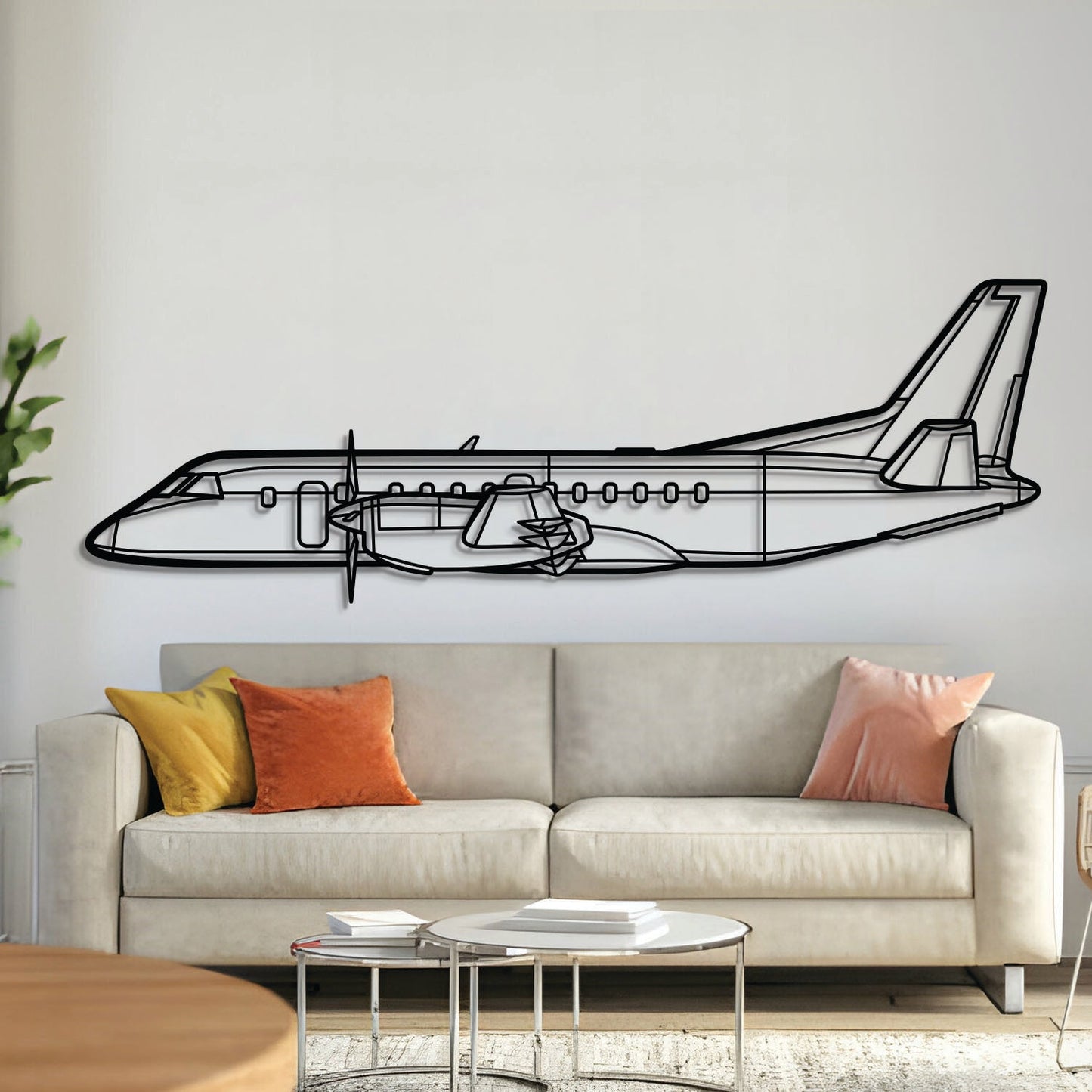 340B Plus Metal Aircraft Wall Art - NCP0305