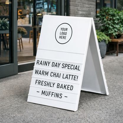 Metal Sandwich Board with Changeable Letters