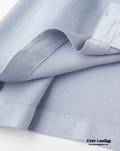 Silky Classic Morandi Silky Pajama Set / Blue