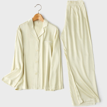 Silky Classic Morandi Silky Pajama Set / Pink