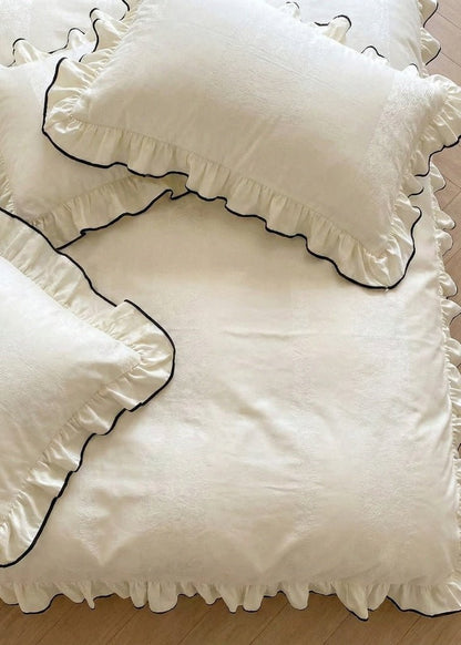 Silky Ruffle Duvet Cover