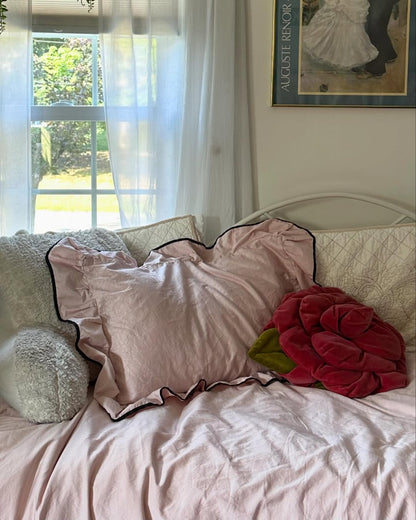 Silky Ruffle Duvet Cover