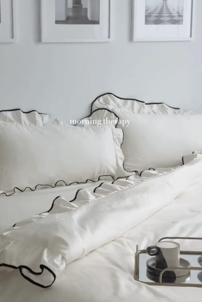 Silky Ruffle Duvet Cover