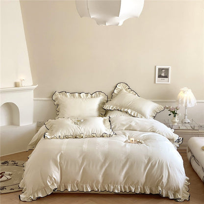 Silky Ruffle Pillowcases