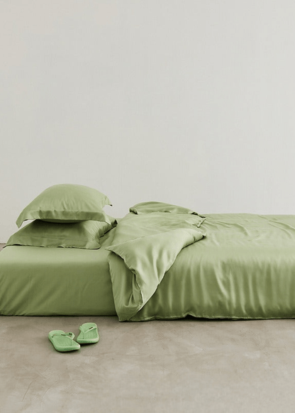 Silky Solid Tencel Bedding Set / Blue