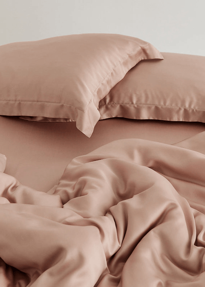 Silky Solid Tencel Bedding Set / Blue