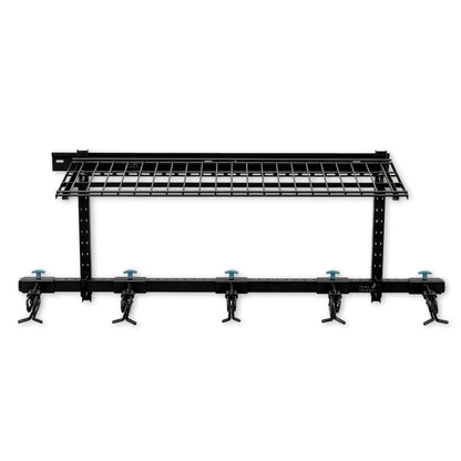Lone Peak Ski + Shelf | Adjustable Wall Storage System | Holds 5 Pairs of Skis