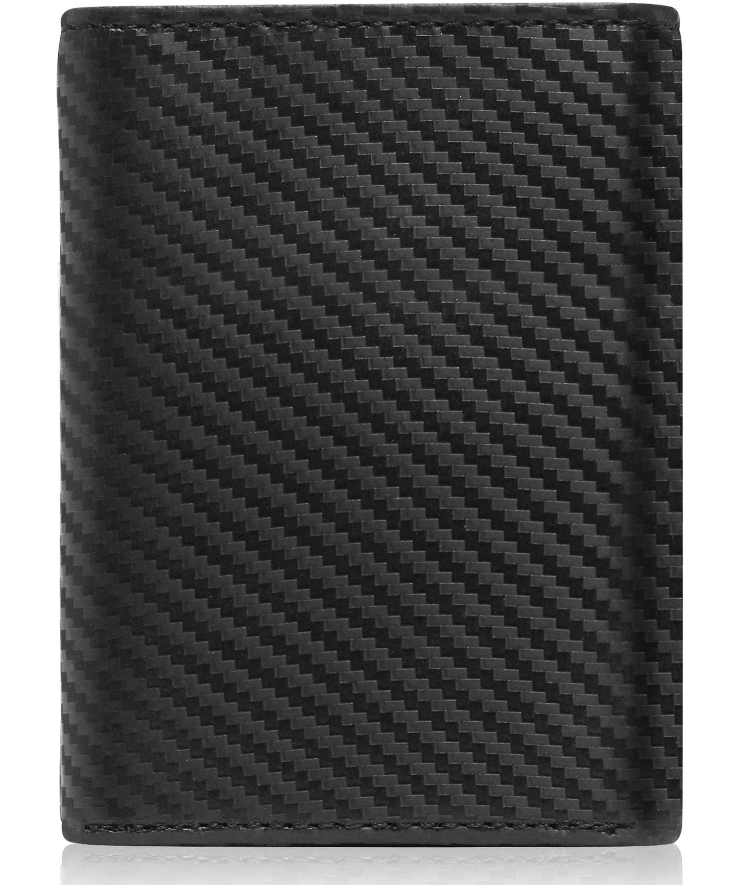 Genuine Leather Slim Trifold Wallet – ID Window, RFID Blocking