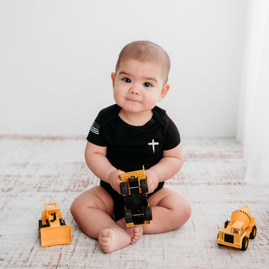 Premium Bamboo Christian Baby Onesie: Show Faith & Freedom from Day One