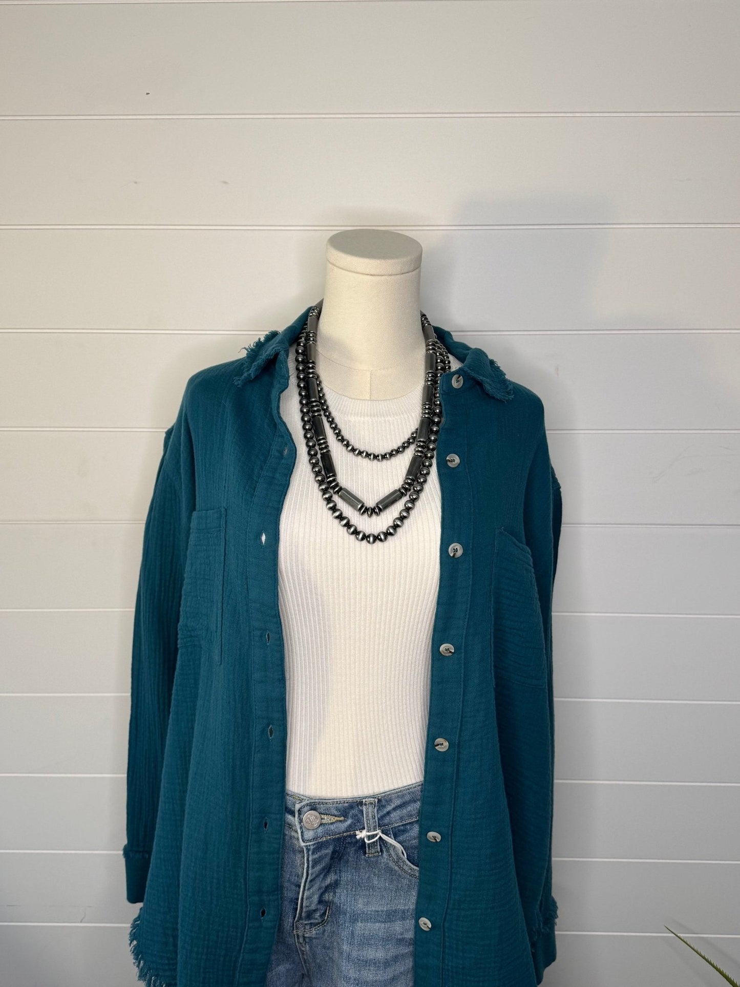 Soft Washed Crinkled Button-Down Shirts - small remaining