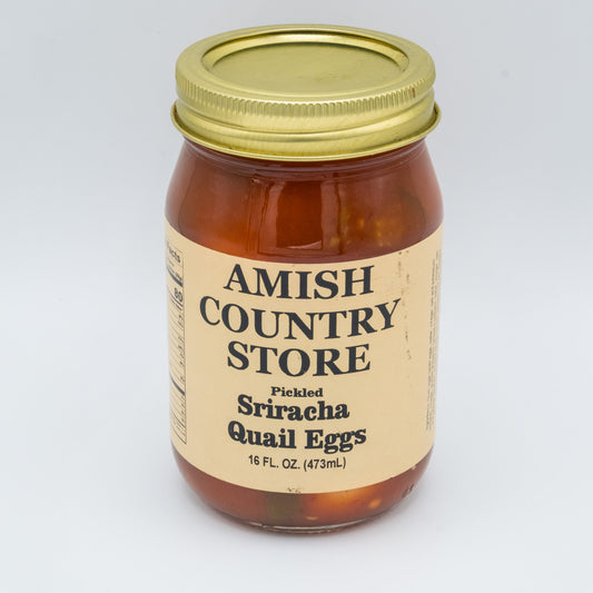 Sriracha Quail Eggs (16 oz) | Amish Country Store