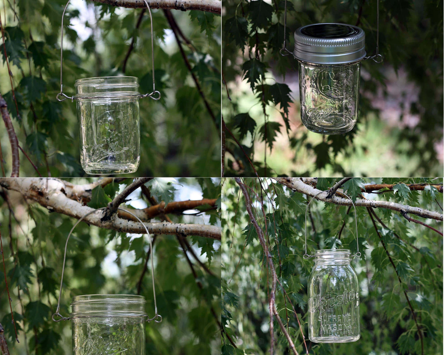 Stainless Steel Wire Handles for Mason Jars 6 Pack