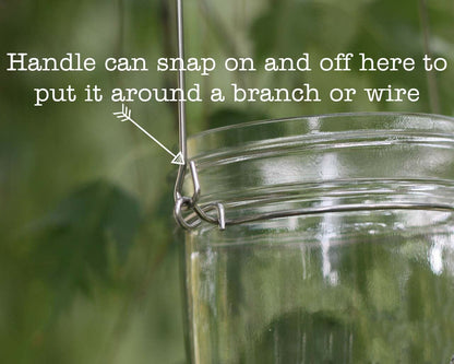 Stainless Steel Wire Handles for Mason Jars 6 Pack
