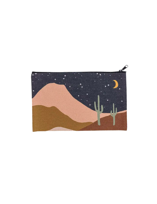 Starry Desert Night Pouch, College Student Gift , Mother's Day Gift, Christmas Gift