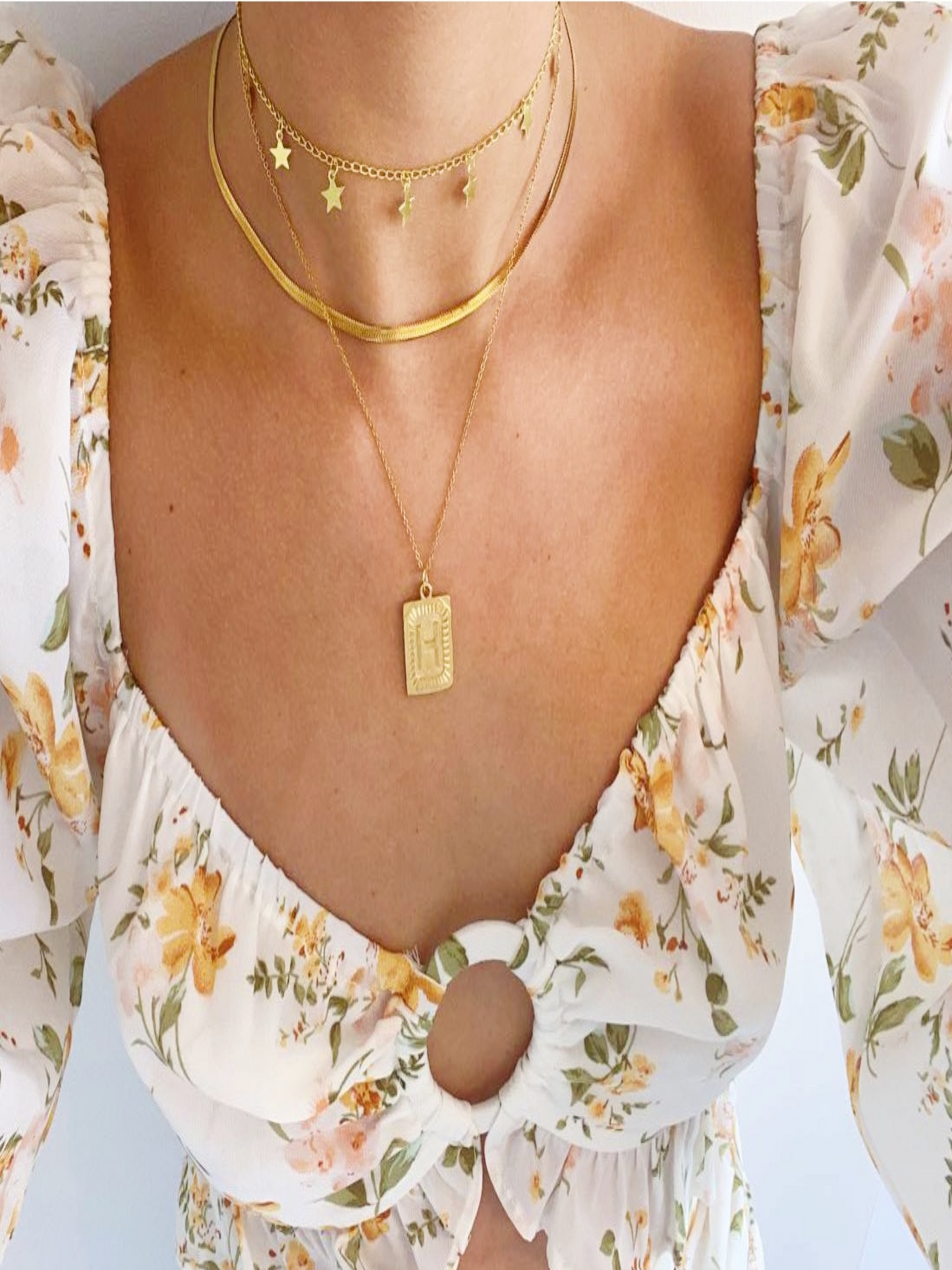 flat snake chain necklace
