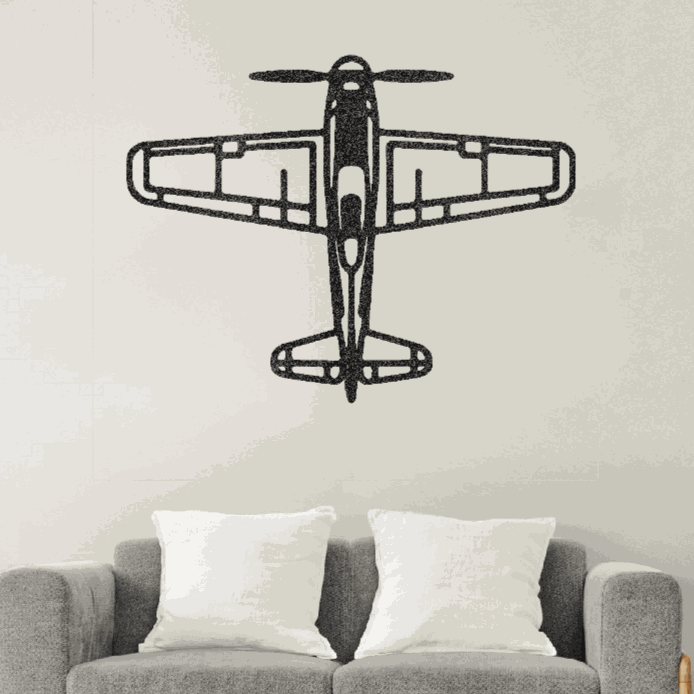Airplane metal art Retro Aviation Gift for Him