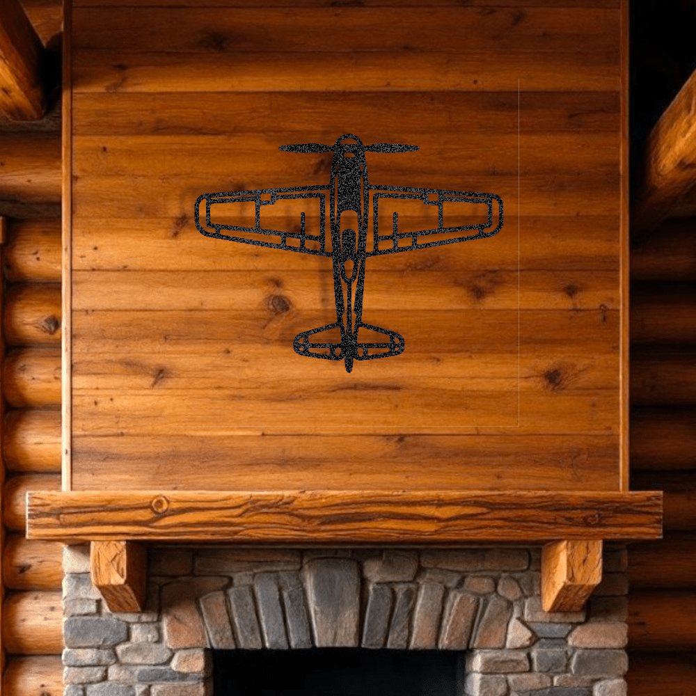 Airplane metal art Retro Aviation Gift for Him