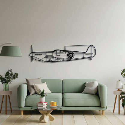 Spitfire MK II Metal Aircraft Wall Art - NCP0130