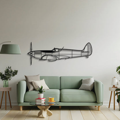 Spitfire MK IX Metal Aircraft Wall Art - NCP0131