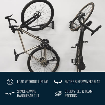 SwivelStow No-Lift Road & Gravel Bike Rack | 4 Pack