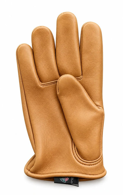 Tan Short Wrist Deerskin Gloves