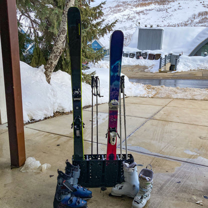 Telluride Ski Storage Rack | Holds 4 Pairs of Skis