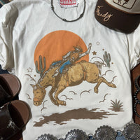 The Sunset Cowboy Rider Graphic Tee