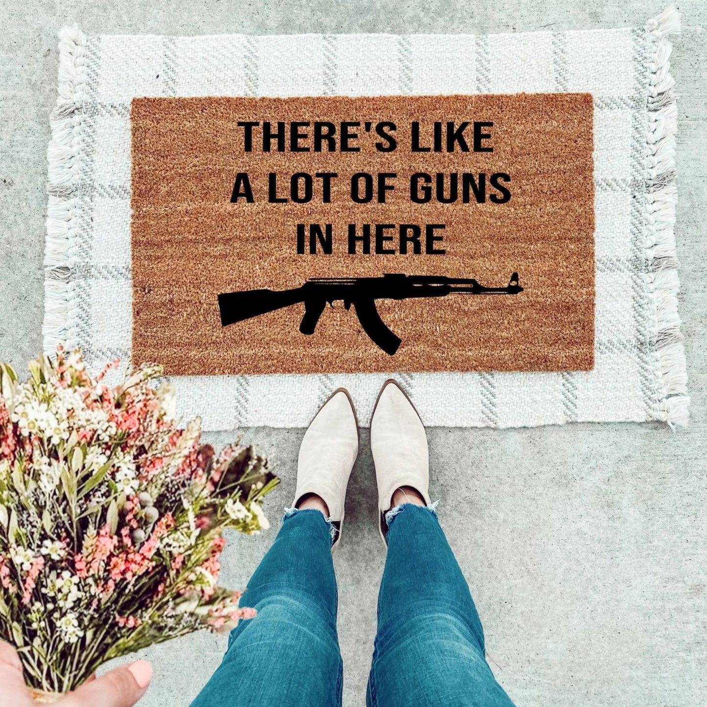 There’s Like A Lot Of Guns In Here Doormat
