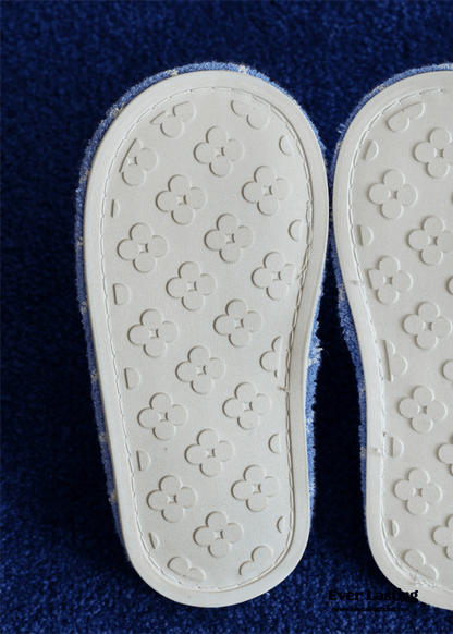 Thin Striped House Slippers