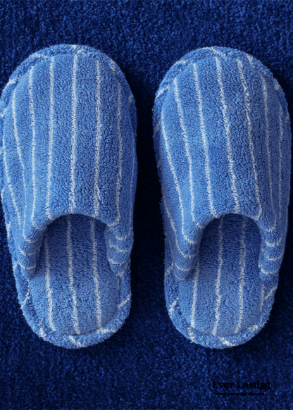 Thin Striped House Slippers