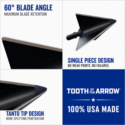 TOTA | 125 grain broadhead | 1-1/8 inch | fixed 3-blade